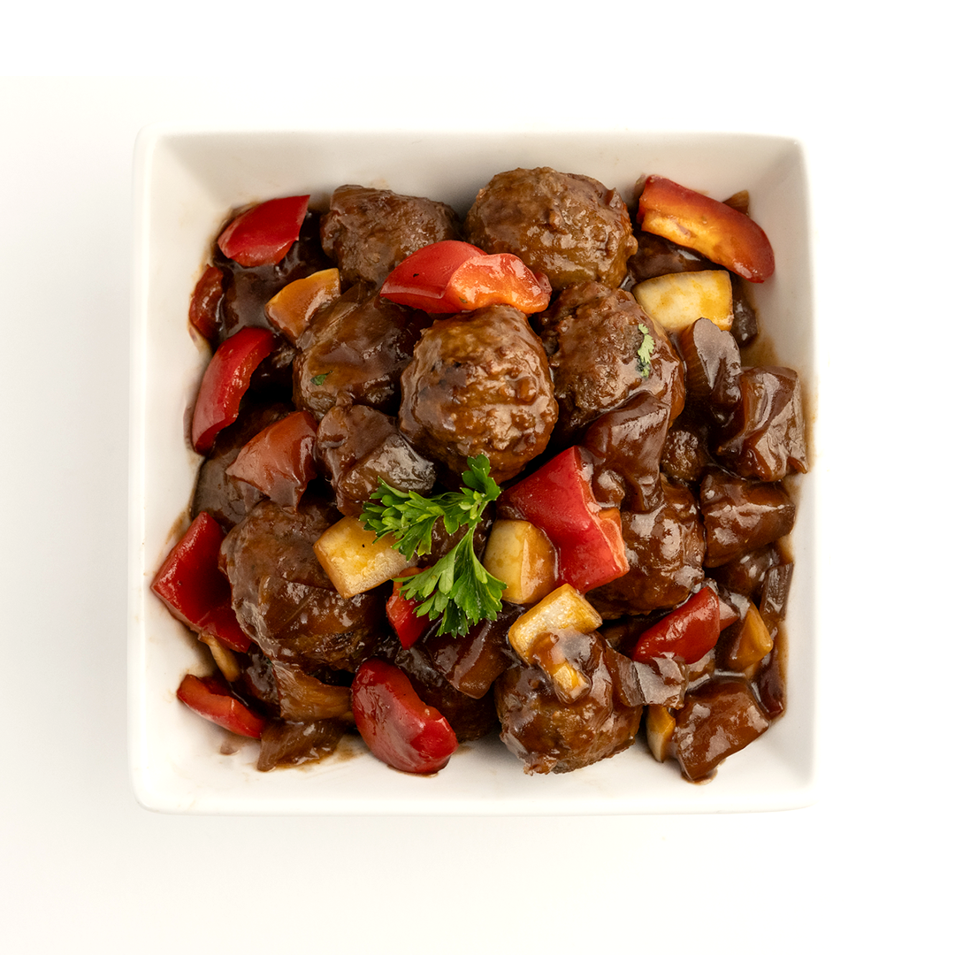 Albondigas de carne agridulce