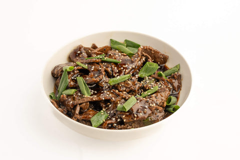 Carne salteada al estilo asiatico