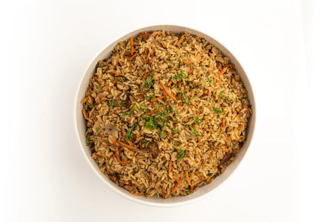 Arroz pilaf con veg y almendras