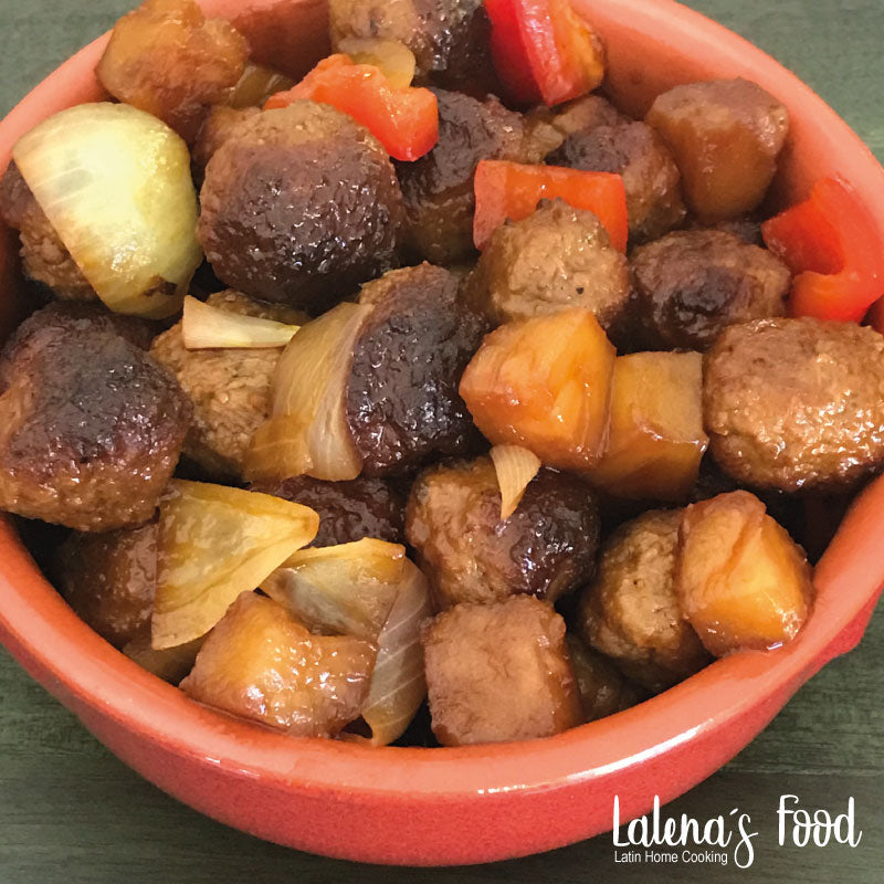 Albondigas de carne agridulce / Sweet and Sour Meatball