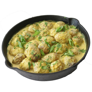 Albondigas de Carne al Curry / Meatball in coconut curry sauce
