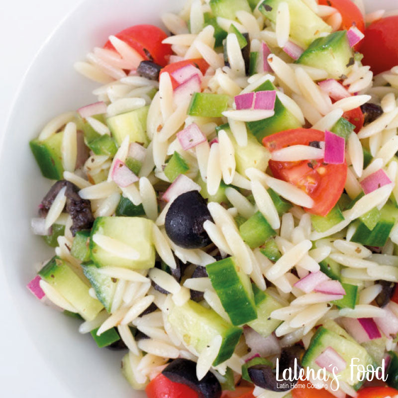 Orzo with vegetables
